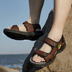 Load image into Gallery viewer, Men&#39;s Genuine Leather Summer Sandal
