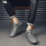 Load image into Gallery viewer, Men&#39;s Casual Lace-Up Leather Sneakers

