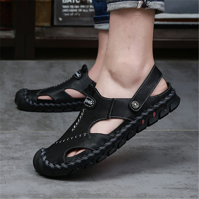 Classic Casual Comfortable Leather Men's Sandals