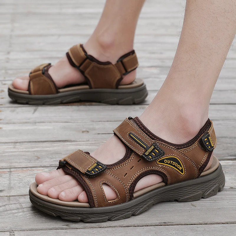 Classic Men's Summer Genuine Leather Sandals