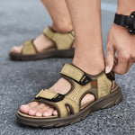 Load image into Gallery viewer, Men&#39;s Summer Genuine Leather Sandals
