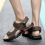 Load image into Gallery viewer, Casual Men Genuine Leather Soft Sandals
