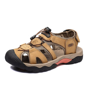 Big Size Men Genuine Leather Sandals