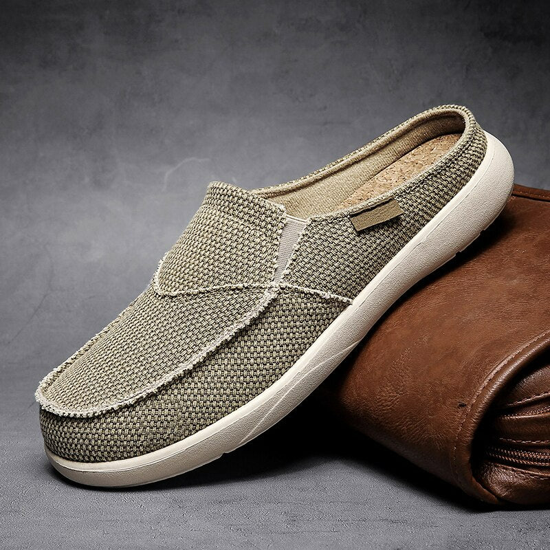 Summer Denim Canvas Men Breathable Casual Shoes