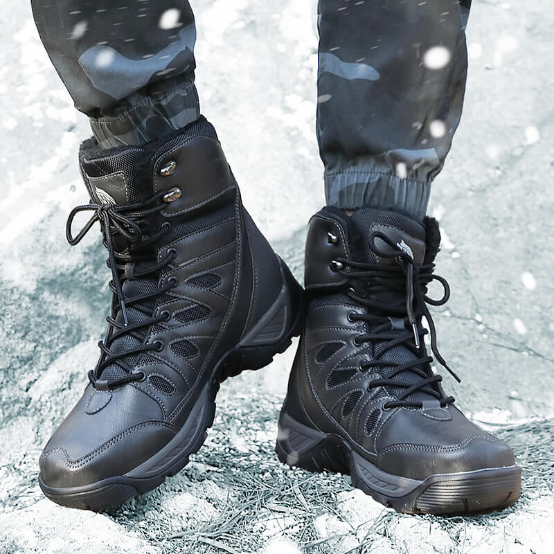 Warm Plush Snow High Top Men's Boots