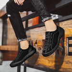 Load image into Gallery viewer, Genuine Leather Men&#39;s Casual Lace-Up Shoes
