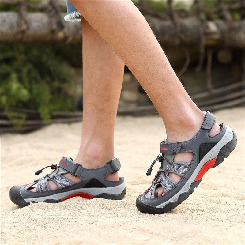 Summer Men Breathable Casual Flat Sandals