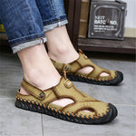 Load image into Gallery viewer, Classic Casual Comfortable Leather Men&#39;s Sandals
