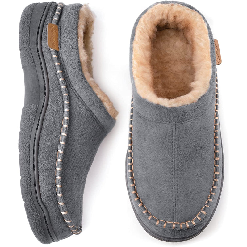 Fluffy Wide Loafer Shoes For Men