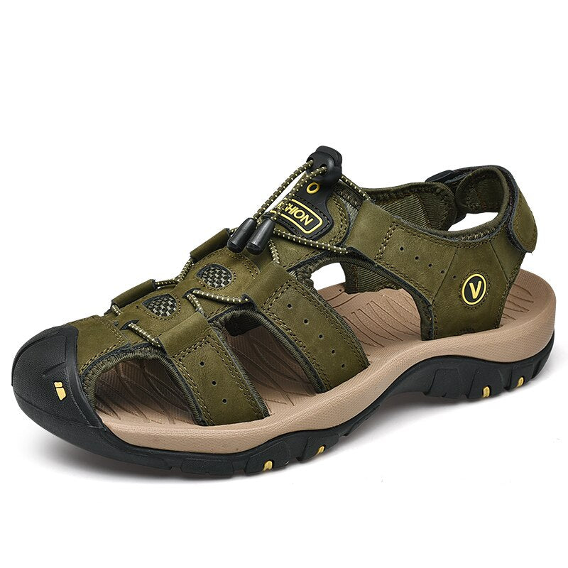 Genuine Leather Summer Men's Sandals