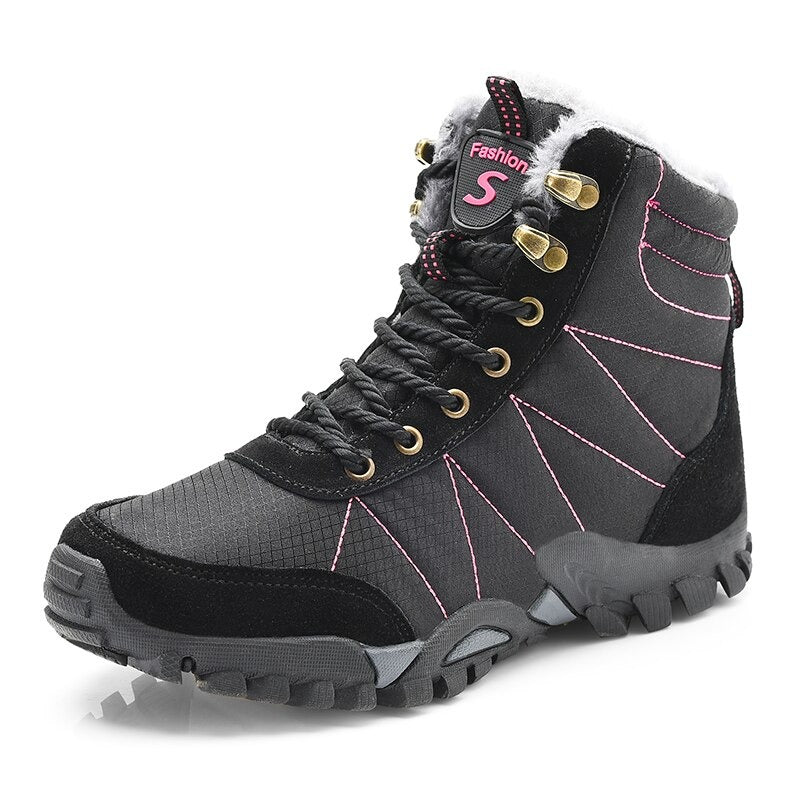 Men's Warm Plush Waterproof Ankle Boots