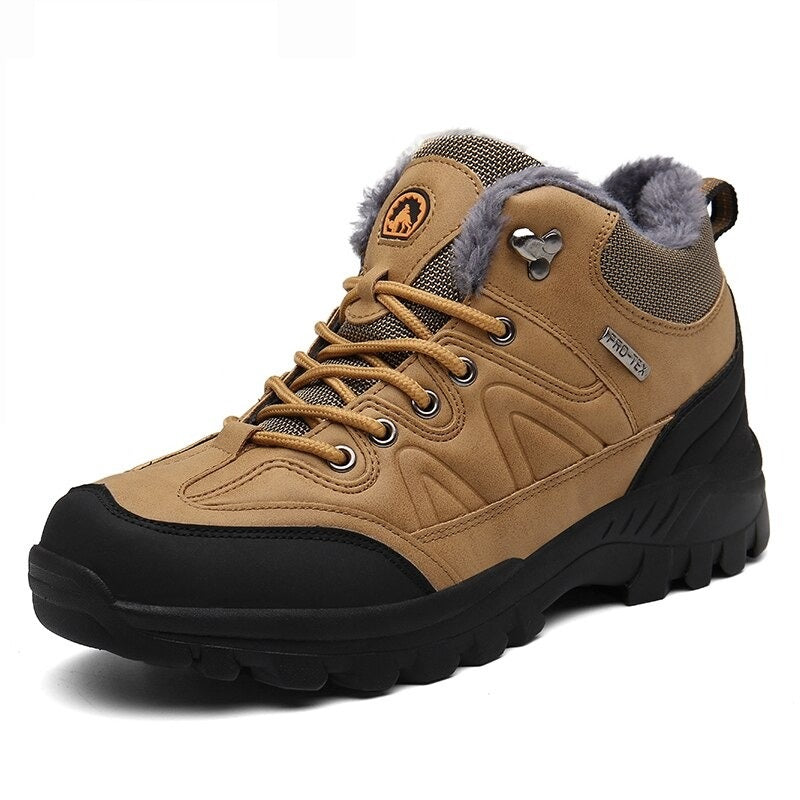 Men's Warm Waterproof Lace Up Boots