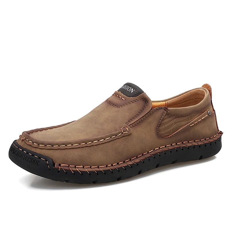 Men's Soft Leather Outdoor Loafers