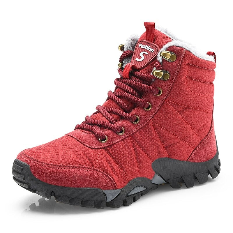 Men's Warm Plush Waterproof Ankle Boots