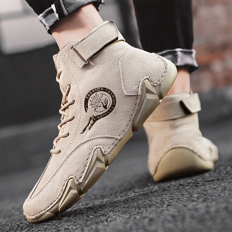 Men's Comfortable Leather Ankle Boots