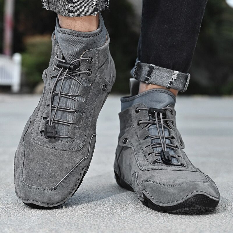 Men's Warm Leather Snow Ankle Boots