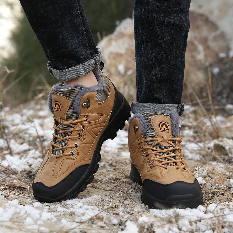 Men's Warm Waterproof Lace Up Boots