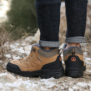 Men's Warm Waterproof Lace Up Boots