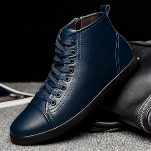 Men's Warm Lace-Up Ankle Boots