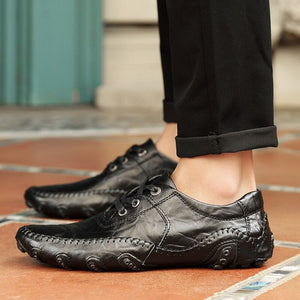 Men's Slip On Leather Flats Loafers