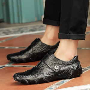 Men's Slip On Leather Flats Loafers