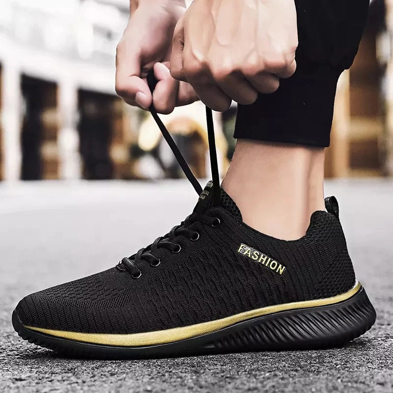 Men Casual Lace-Up Mesh Shoes