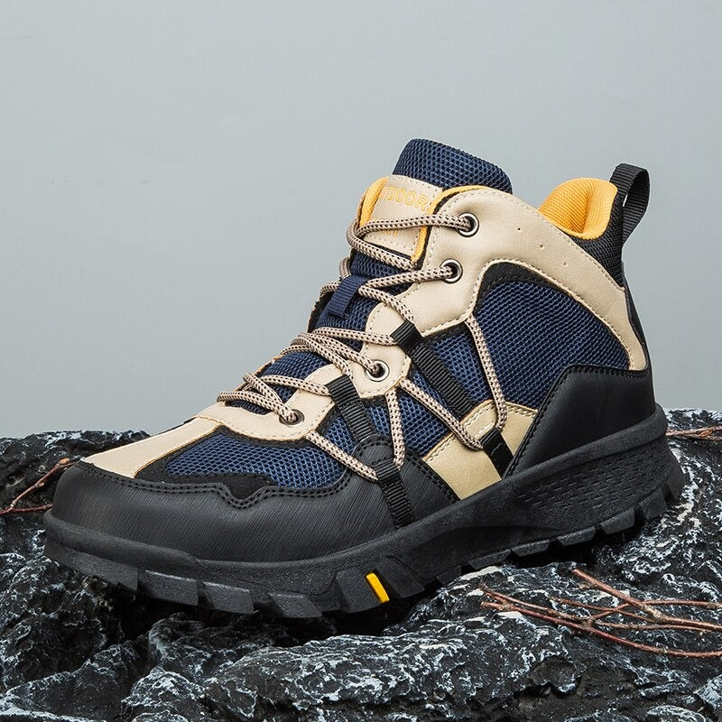 Outdoors Non-Slip Men's Lace-Up Hiking Boots