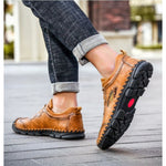 Load image into Gallery viewer, Men&#39;s Leather Handmade Casual Shoes
